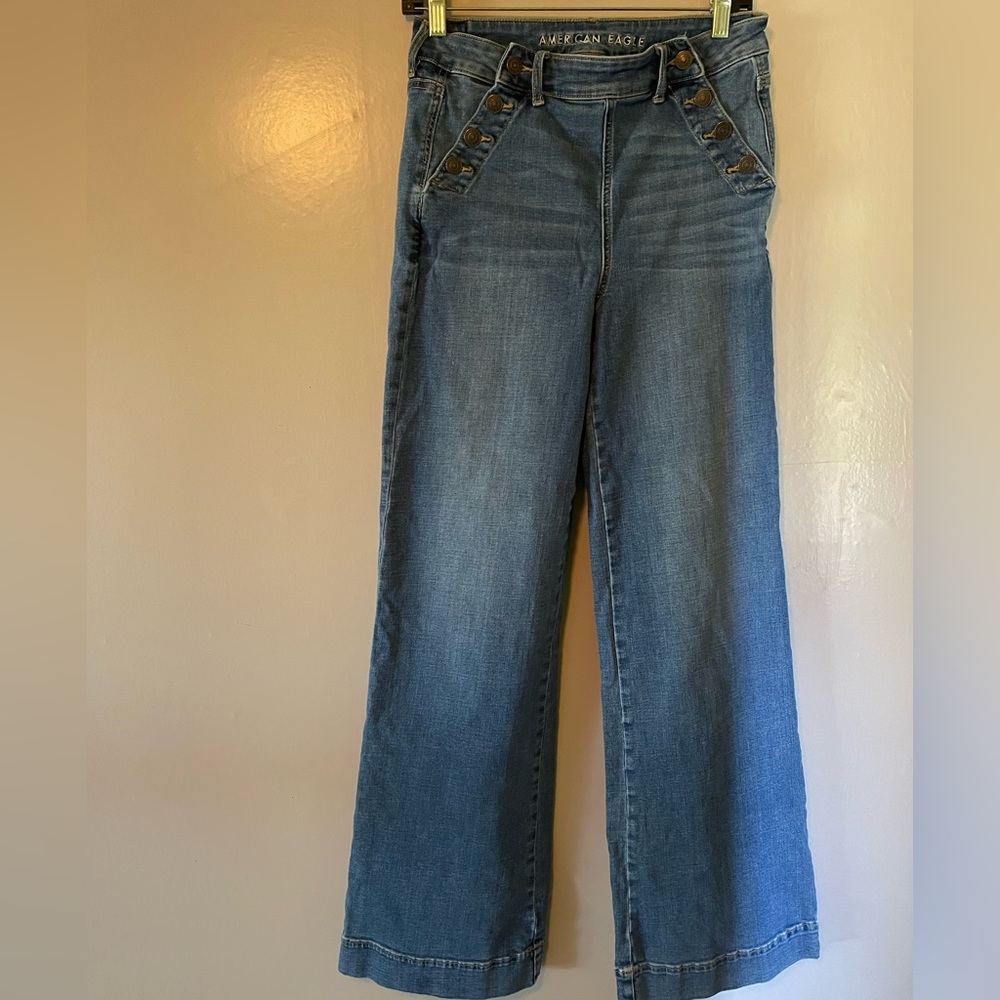 American Eagle wide leg high size 8